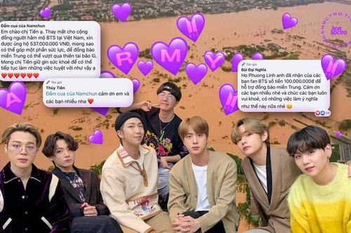 Fan BTS ủng hộ miền Trung hơn 600 triệu: ARMY chúng mình trước hết là công dân Việt Nam!