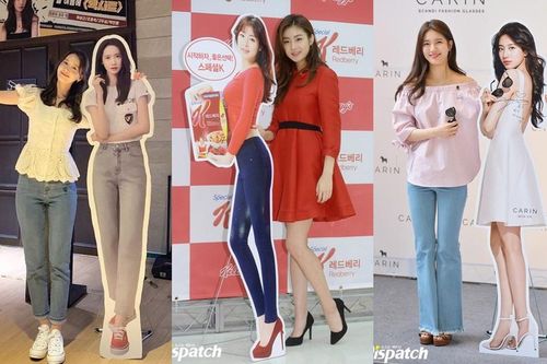 Còn ai 'lầy' như Yoona: Chụp ảnh với standee quảng cáo để khoe chân không dài như ảnh