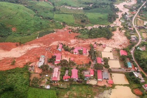 Khu vực sạt lở vùi lấp 22 chiến sĩ của Đoàn 337
