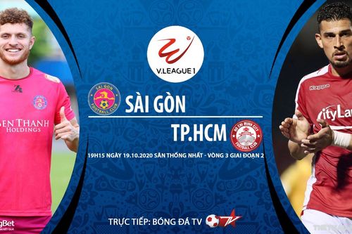 Soi kèo nhà cái. Sài Gòn vs TP Hồ Chí Minh. Trực tiếp bóng đá Việt Nam 2020