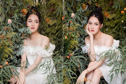Tái xuất sau khi sinh con thứ hai, Á hậu Hoàng Anh đẹp mong manh tựa 'nàng thơ'