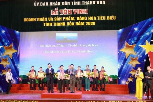 PTSC Thanh Hóa được tôn vinh 'Doanh nhân và Sản phẩm hàng hóa tiêu biểu tỉnh Thanh Hóa' năm 2020