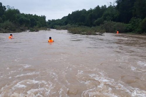 Tìm thấy thi thể người đàn ông ở Thanh Chương bị nước cuốn khi đi mua gạo