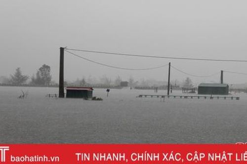 Lộc Hà, Can Lộc, TX Kỳ Anh ngập sâu, nhiều hộ dân đã được sơ tán