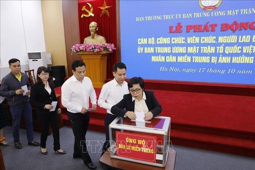 Ủy ban Trung ương MTTQ Việt Nam phân bổ 20 tỷ đồng hỗ trợ đồng bào miền Trung