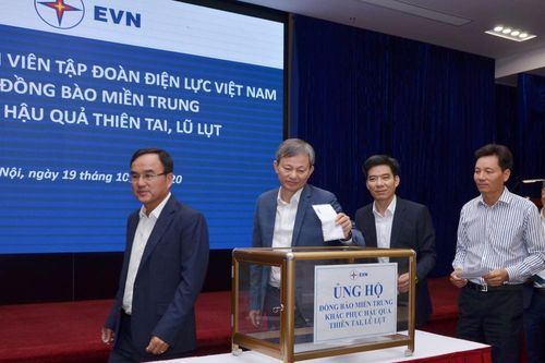 EVN phát động ủng hộ đồng bào bị ảnh hưởng bão lụt tại miền Trung