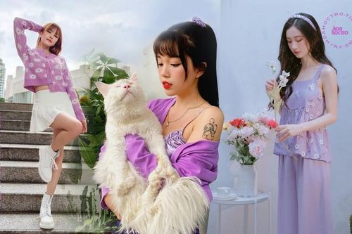 Học Quỳnh Anh Shyn, Jun Vũ, AMEE… cách phối sắc tím với trang phục Thu Đông cực đẹp