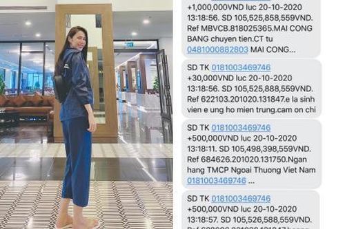 Sau một tuần, Thủy Tiên kêu gọi được hơn 100 tỷ đồng ủng hộ người dân miền Trung