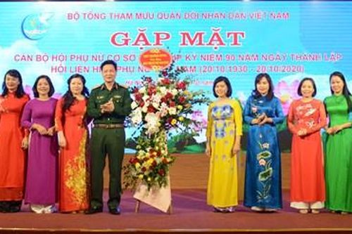 Bộ Tổng Tham mưu gặp mặt cán bộ Hội Phụ nữ cơ sở