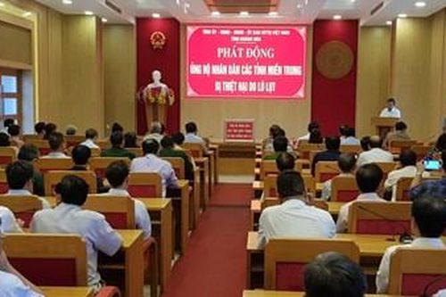 Khánh Hòa, phát động ủng hộ đồng bào miền Trung bị lũ lụt