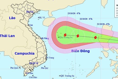Bão giật rất mạnh lại hướng tâm vào miền Trung