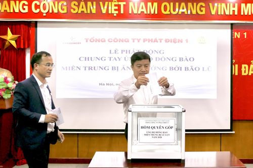 EVNGENCO1 chung tay ủng hộ đồng bào miền Trung chịu ảnh hưởng của mưa lũ