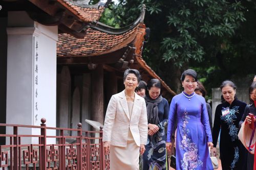 Chuyến thăm đặc biệt giữa thu Hà Nội của phu nhân Thủ tướng Nhật Bản