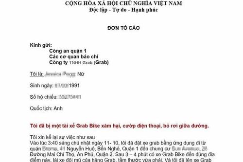 Nữ giáo viên ngoại quốc trình báo bị xe ôm tấn công tình dục rồi cướp