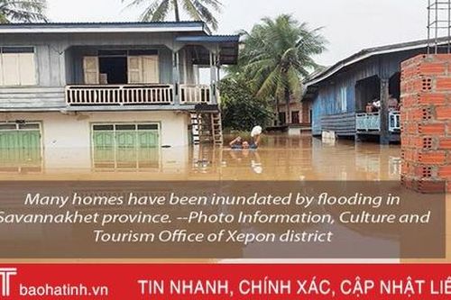 Lào nỗ lực cứu trợ người dân vùng lũ ở Savannakhet