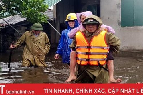 Thị xã Kỳ Anh di dời khẩn cấp hơn 1.000 người ra khỏi vùng nguy hiểm