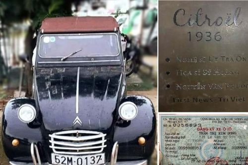 Xe Citroel cổ của NSND Út Trà Ô được đấu giá để ủng hộ đồng bào miền Trung