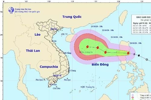 Sáng sớm mai bão Saudel đi vào Biển Đông, giật tới cấp 14