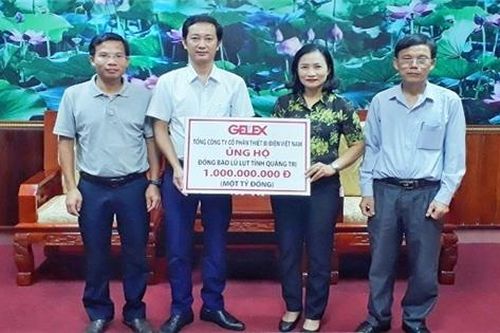 Gelex ủng hộ đồng bào Quảng Trị 1 tỷ đồng khắc phục hậu quả lũ lụt