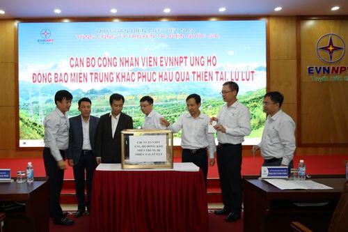 EVNNPT hưởng ứng chung tay ủng hộ nhân dân miền Trung