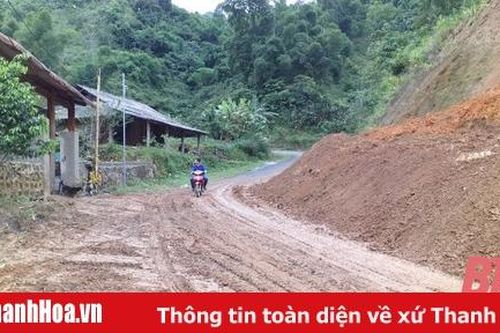 Cơ bản khắc phục 2 điểm sạt lở trên tỉnh lộ 530 qua bản Xắng Hằng, xã Yên Khương