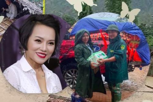 Thái Thùy Linh khuyên các đoàn cứu trợ không nên đem gạo vào miền Trung lúc này