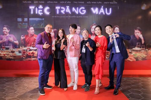 Kaity Nguyễn-Kiều Minh Tuấn và dàn sao 'Tiệc trăng máu' hội ngộ trên thảm đỏ