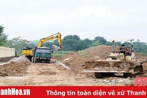 Huyện Thạch Thành đẩy nhanh tiến độ xây dựng các công trình, dự án