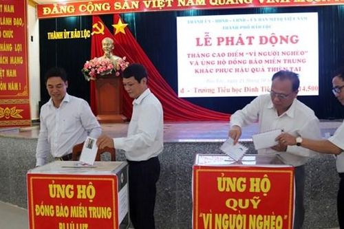 Mặt trận Tổ quốc các địa phương hướng về miền Trung