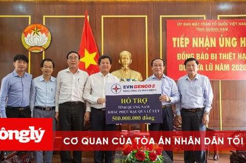 Mưa lũ miền Trung, GENCO 2 hỗ trợ đồng bào miền Trung 1 tỷ đồng