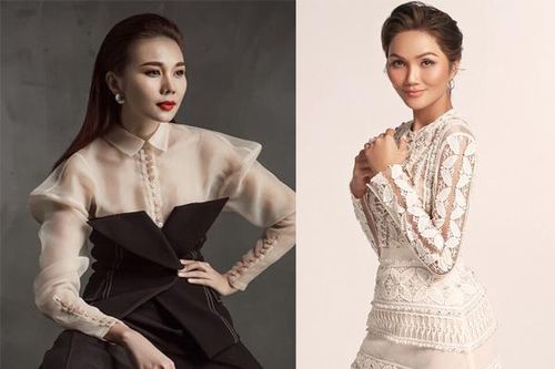 Thanh Hằng, H'Hen Niê trình diễn cho tuần lễ thời trang kép