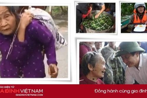 'Rơi nước mắt' những hình ảnh giữa tâm lũ miền Trung
