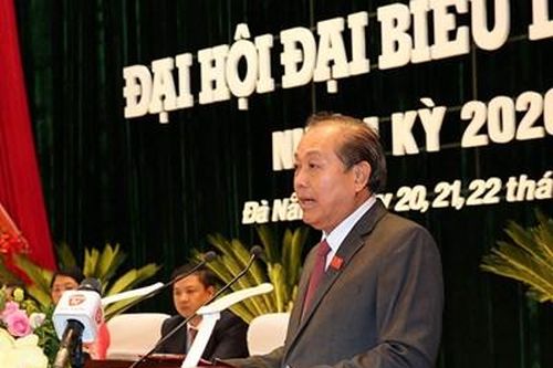 Phó Thủ tướng Trương Hòa Bình gợi mở 5 vấn đề thảo luận tại ĐH đại biểu Đảng bộ TP Đà Nẵng