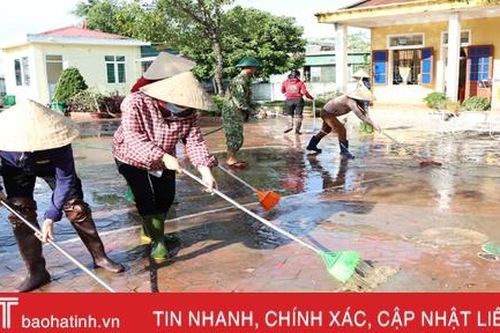 Cẩm Xuyên nhanh tay khắc phục hậu quả lũ lụt