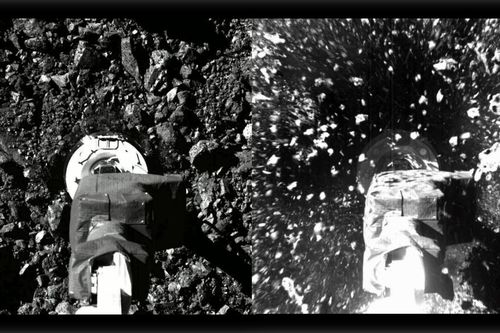 NASA công bố hình ảnh thu thập mẫu vật trên hành tinh Bennu