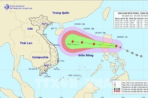 Bão Saudel mạnh lên trên đường đến đảo Hải Nam, Trung Quốc