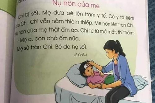 Nhiều ý kiến trái chiều xoay quanh mẩu chuyện 'Nụ hôn của mẹ' trong sách giáo khoa Tiếng Việt lớp 1