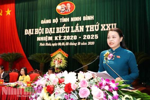 Đồng chí Nguyễn Thị Thu Hà tái đắc cử Bí thư Tỉnh ủy Ninh Bình