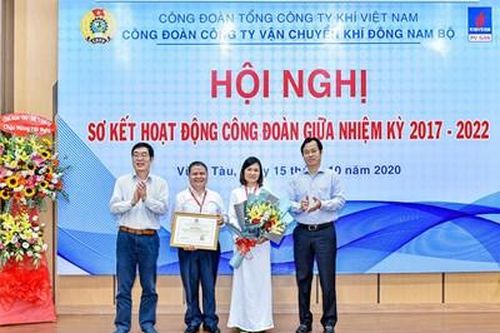 Công đoàn Công ty Vận chuyển khí Đông Nam Bộ sơ kết giữa nhiệm kỳ 2017-2022