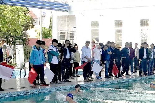 Khai mạc giải bơi Hội khỏe Phù Đổng huyện Hải Hậu