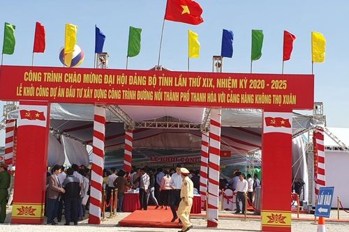 Khởi công Dự án đường nối TP. Thanh Hóa với Cảng hàng không Thọ Xuân