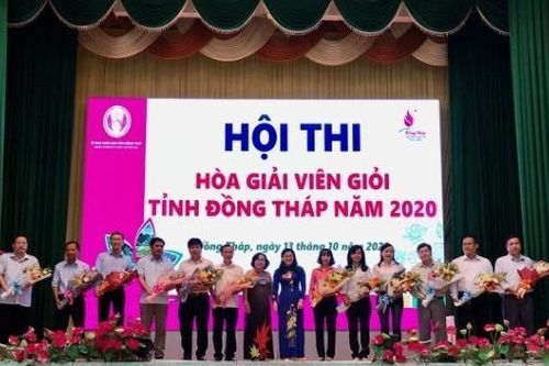 Hội thi 'Hòa giải viên giỏi' tỉnh Đồng Tháp năm 2020: Hòa giải thành thì không có kẻ thắng người thua