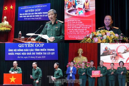 Ban Quản lý Lăng Bác và Báo QĐND phát động ủng hộ đồng bào miền Trung