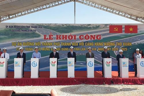 Khởi công dự án đường nối TP Thanh Hóa với Cảng Hàng không Thọ Xuân