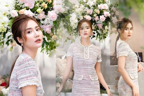 Huyền Lizzie gợi ý cách mặc đầm tweed đẹp ngọt ngào mà vẫn trẻ trung