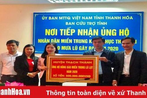 Thanh Hóa: Hơn 3 tỷ đồng ủng hộ đồng bào m iền Trung khắc phục hậu quả thiên tai