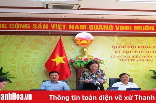 Đoàn đại biểu Quốc hội Thanh Hóa góp ý vào dự thảo Luật sửa đổi, bổ sung một số điều Luật Phòng, chống HIV/AIDS