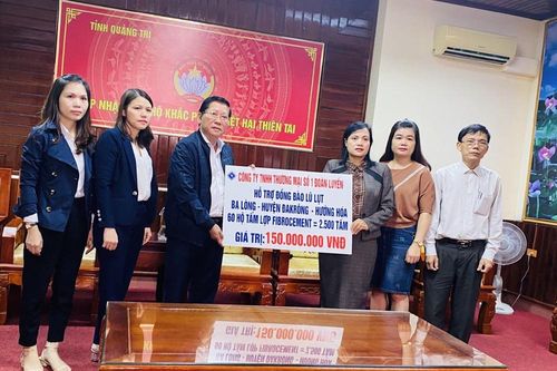 Các doanh nghiệp tấm lợp phibro xi măng hướng về miền Trung