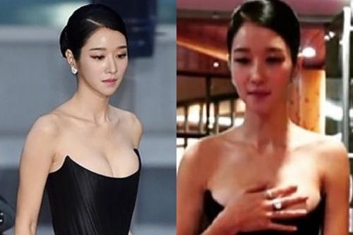 Mỹ nhân Hàn liên tục che chắn khi xuất hiện trên thảm đỏ