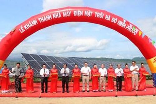 Ninh Thuận: Khánh thành nhà máy điện mặt trời công suất 50 MWp